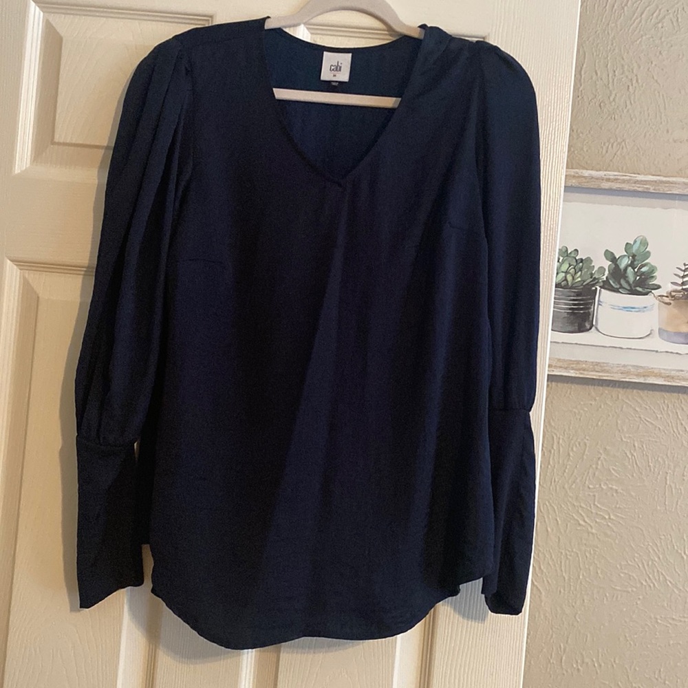 Cabi navy blue blouse